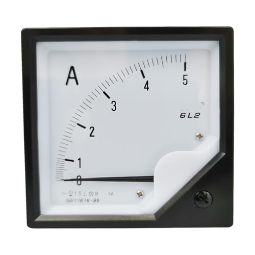 Ampèremètre analogique 6L2-A AC 5A pour panneau de mesure électrique 80x80 mm