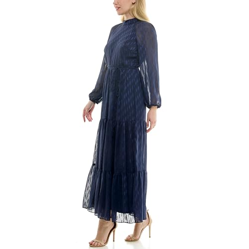 Image of Maison Tara Women's Printed Long Sleeve Maxi Dress