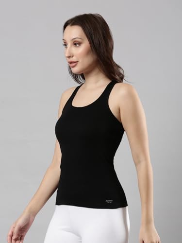 Image of Femmora Body Hugging Waist Length Camisole, Solid, Soft and Comfortable Cotton Fabric with Racer Back, for Women,Pack of 1