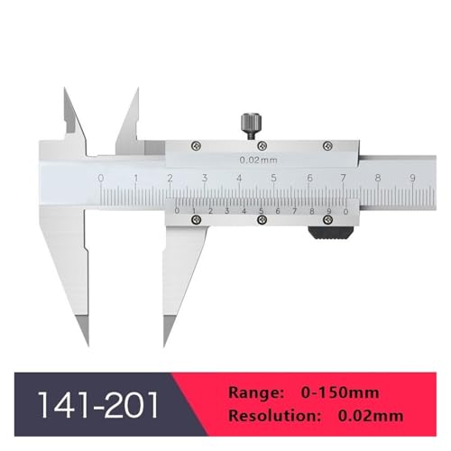 Calibrador Vernier de Acero Inoxidable 0-150mm miniatura 2