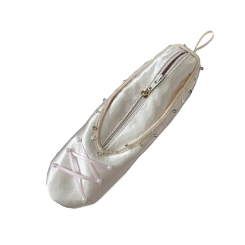 Pink Satins Dance Shoe Shape Toiletry Bag For Travel Essential And Accessories
