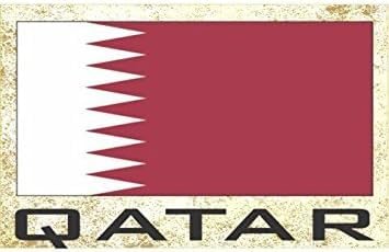 Imanes para nevera de la bandera de Qatar de Asia para decoración