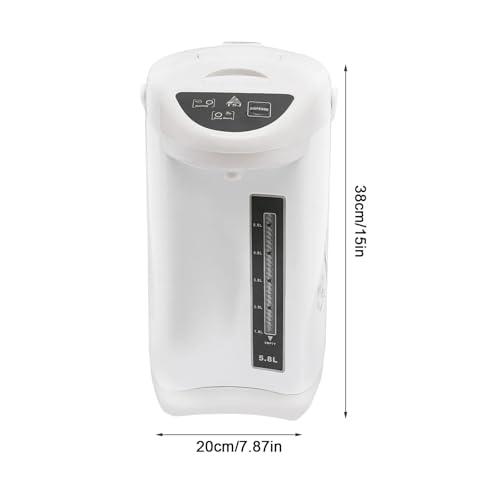 Hervidor Eléctrico Acero Inoxidable 4L Blanco miniatura 6