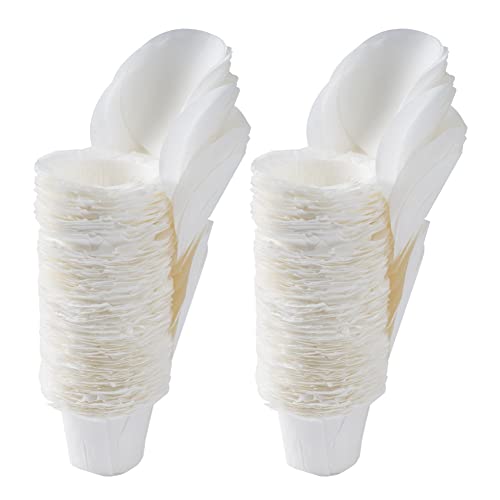 MACIMO 150PCS Coffee Filter Paper Cup Food Filter Paper Holder Coffee Machine Paper Filter Capsule K Cup with Cover