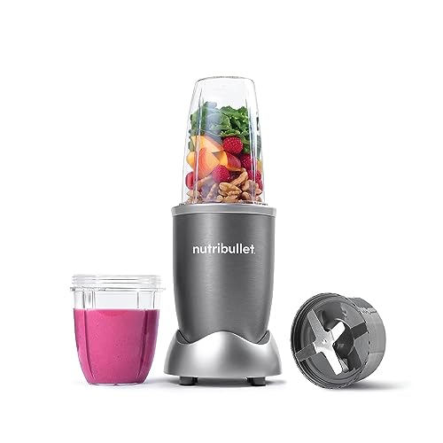 NutriBullet 600 Watts 3pc Accessories Multi-Function High Speed Blender Mixer System With Nutrient Extractor Smoothie Maker Grey NBR-0612 1 year limited warranty