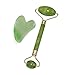 Produktbild Lorenlli Natürliche Gesichtsrolle Jade Stein Roller Gesicht Schönheit Massage Werkzeuge Facelift Massagegerät Kit Mit Jade Schaber