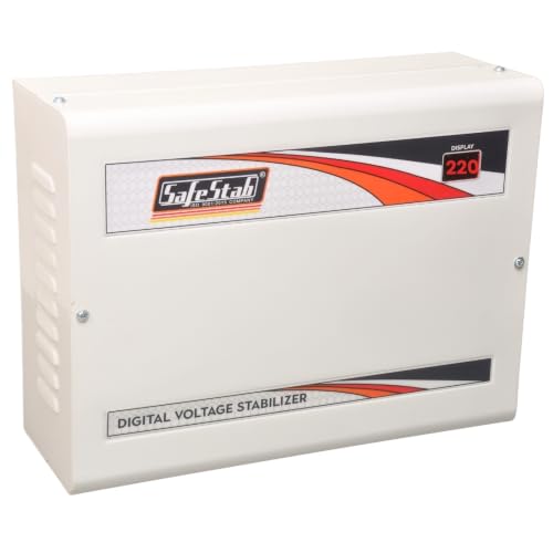 Image of WMT 400D Voltage Stabilizer for Up to 1.5 Ton Air Conditioner | 130V-300V Wide Working Range | Digital Display | High & Low Voltage Protection | Metal