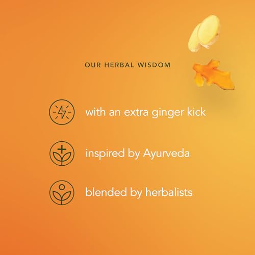 Pukka Herbs | Three Ginger Organic Herbal Tea Selection | Digestion-Aiding Infusion With Ginger, Turmeric, And Galangal | Ideal After Meals | 20 Teabags