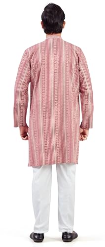 Image of Studio Shringaar Men's Cotton Relaxed Fit Straight Kurta