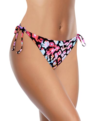 Image of Holipick Bikini Bottoms for Women String Bathing Suit Bottom with Moderate Coverage Low Waist Swim Bottom