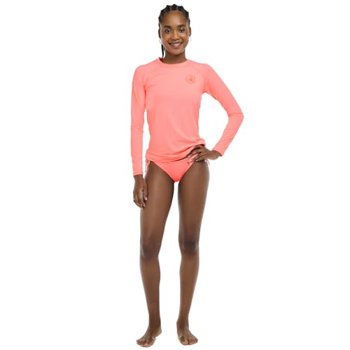 Image of Body Glove Womens Smoothies Sleek Solid Long Sleeve Rashguard with UPF 50+