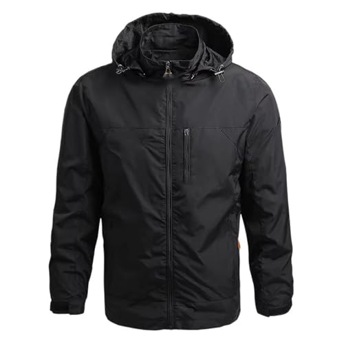 Veste d'hiver à capuche imperméable homme coupe-vent et manteau de travail thermique