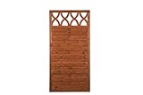 WIEN Sichtschutzzaun Gartenzaun Dichtzaun Holz Garten Teak 89x179 cm Werth-Holz
