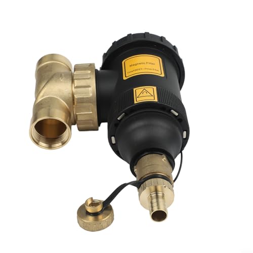 Homevortex Filtro Separador De Lodos De Caldera Con Anillo Magnético Y Malla De Acero Inoxidable, Rosca Dn20 Dn25 Dn32, Para Sistemas Hvac, Eliminación De Sedimentos Óxido Escamas De 1 Etapa Dn25 1