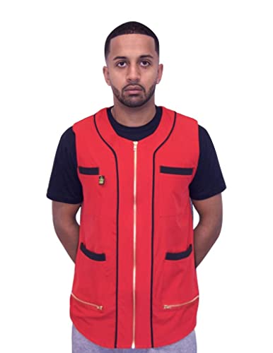 Image of King Midas Empire Barber Vest, Men's Hair Water And Water Repellent Vest For Barbers