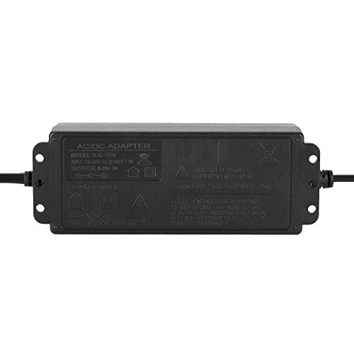 Fonte de alimentação universal de 72 W 3 A, adaptador de alimentação de tensão ajustável de saída de