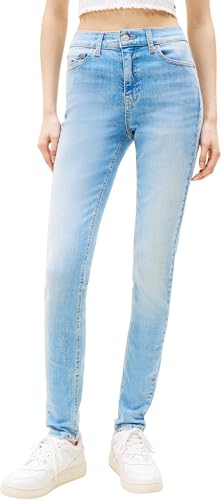 Tommy Jeans Damen Jeans Hose Nora Skinny Mid Rise, Blau (Denim Light), 25W/28L – Ansicht 1