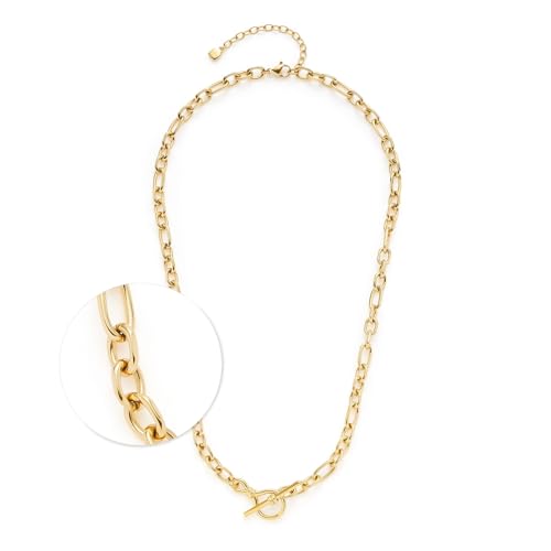 Collier Elisabeth bijou cadeau femme en acier doré prêt à offrir pour Noël