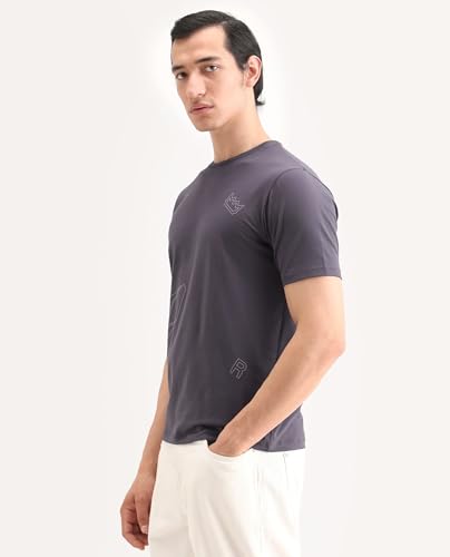 Image of Rare Rabbit Regular fit Plain t-Shirt