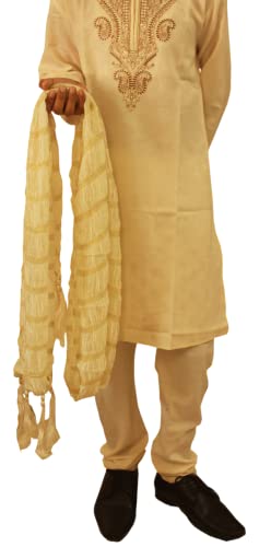 Men Shawl Scarf Dupatta Stole Match On Sherwani Kurta Indian Wear