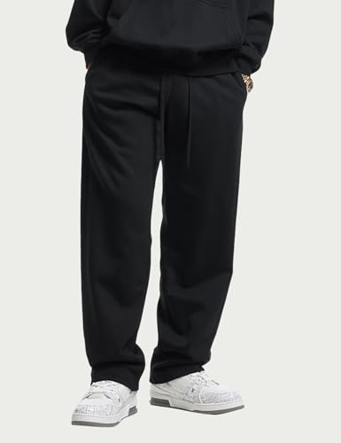 Yimoon Womens Wide Leg Sweatpants Elastic High Waist Baggy Barrel Pants Loose Fit Lounge Pants with Pockets4