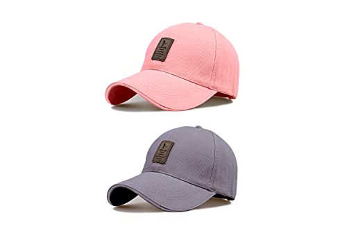 Image of solid plain unisex cotton caps free size adjustable casual look stylish cap