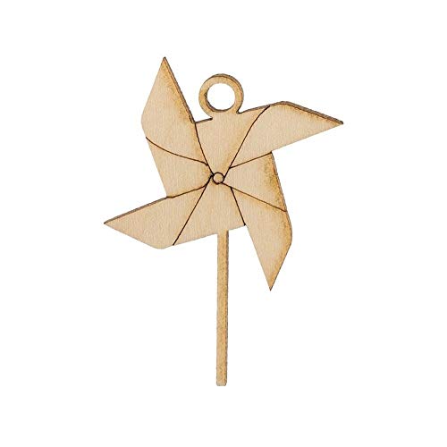 12X GIRANDOLA legno 5 cm MADE IN ITALY decorazione bomboniera