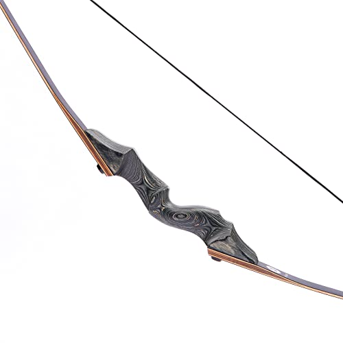 Mandarin Duck Black Hunter Mk Ii 60 Inch Take Down Longbow - Right Handed, 50Lb (B07.143) #TOP1