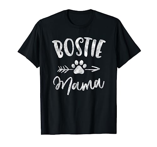 Bostie Mama Shirt Boston Terrier Lover Gifts Dog Mom Tshirts ...