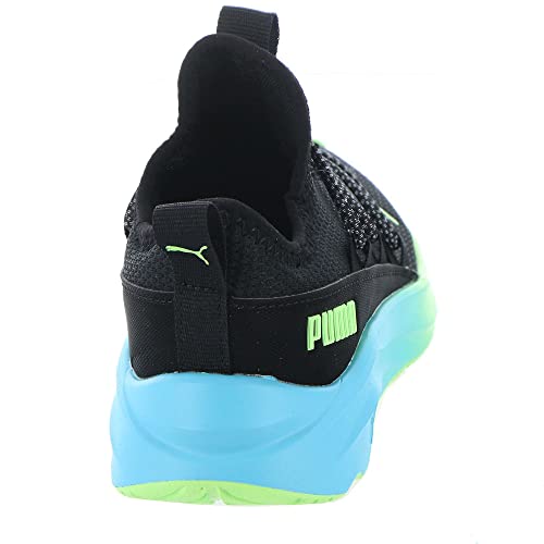 Image of PUMA Softride One4All Fade PS Boys ToddlerYouth Slip On 125 M US Little Kid BlackLimeAqua