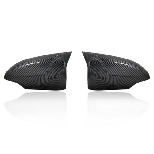 バックミラー 車用外装バックミラーハウジング 2個 に適合するCHR 2017-2021 用 サイドウィングミラーカバーキャップ リアビュー 交換用シェル アウトシェル(カーボン調)