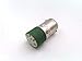 TECHNA BA9SLED6G Green, Pilot Light, LED Bulb, 6 VAC/DC