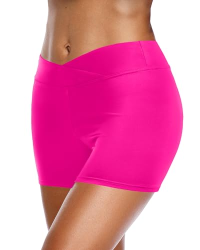 Image of Yonique Womens Swim Shorts Bathing Suits Bottoms Swimsuit Bottoms(Available in Plus)