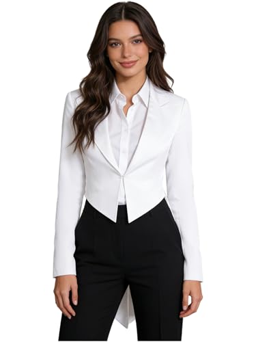 Veste de costume femme noire coupe slim stretch idéale pour le théâtre et les affaires