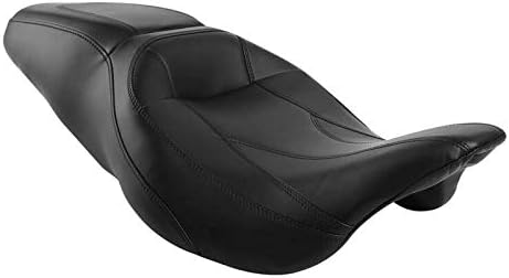 One-Piece 2 up Bucket Seat Motorcycle Driver Passenger Seat Fit For Harley 2009-2023 Road King Street Glide Electra Glide Road Glide