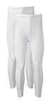 Heatwave® Pack of 2 Men's Thermal Trousers Long Johns Warm Underwear Baselayer Thermals, Medium White