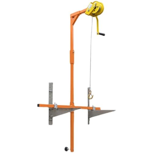 icVantA Air Conditioning Outdoor Unit Bracket + Hand Winch with Self-Locking, Lifting Specialized Tool (Color : 3HP Shelf+Self-Lock Winch 25m) (5HP Shelf+Self)