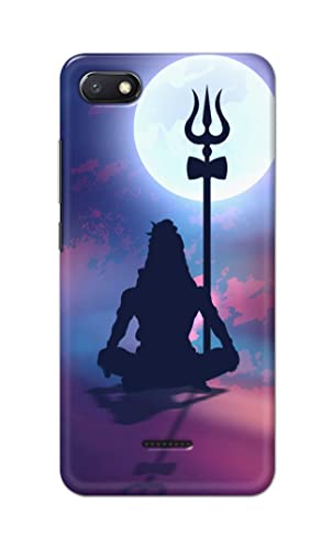Image of Printed Hard Back Cover Case for Mi Redmi 6A Back Cover (Lord Shiva) -1302