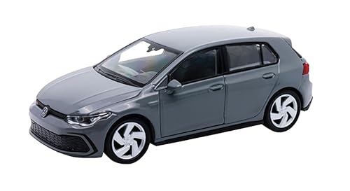 Toi-Toys Volkswagen Golf 8 GTI Voiture miniature VW en métal, 4 variantes 49, gris métallisé