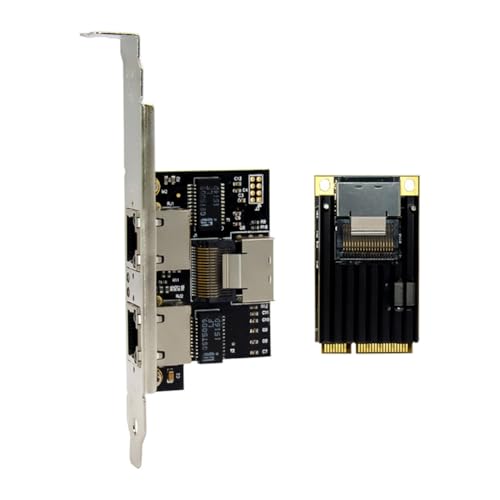 Tarjeta de doble puerto Ethernet Gigabit Mini PCI-e para máxima velocidad LAN 7