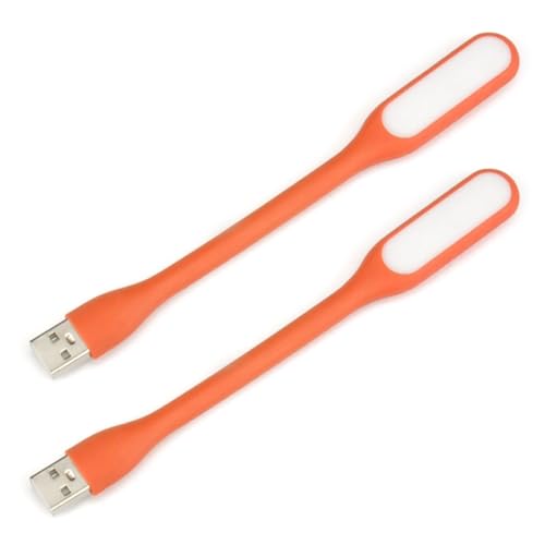 Zkbszn 2 PCS Portable LED Keyboard Lights Flexible USB LED Light Eye-Protection Reading Lamp for PC Notebook Laptop
