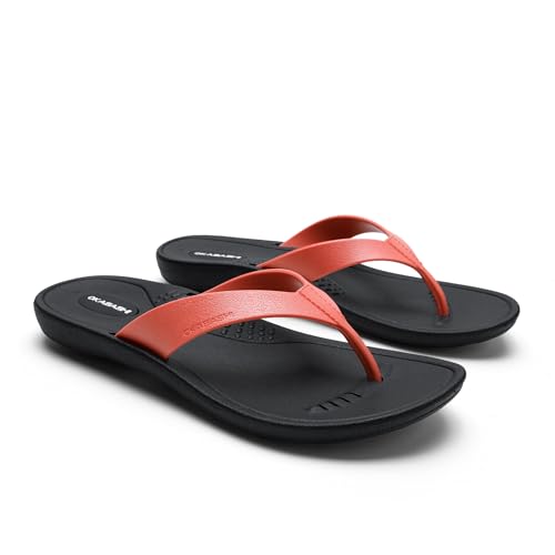 Image of OKABASHI Women's Breeze Flip Flop | Contoured Footbed w /Arch Support for All-Day Comfort | Slip-Resistant & Waterproof | Sustainably Made in The USA