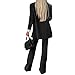 Pant Suits for Women Fashion 2 Piece Blazer Outfit Oversized Blazer Jacket and Wide Leg Dress Pantsuits Formal Outfits Black