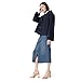 DO by Dee Ocleppo Womens Millie Zipper Front Denim Skirt with Center Slit Standard
