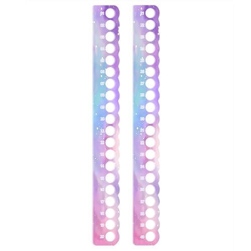 HTU 2 bobinas soporte hilo de cruce duradero tablero portátil enhebrador de bordado accesorios hechos a mano (degradado)
