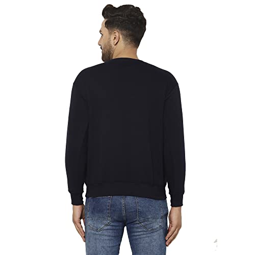 Image of Mack Jonney Fleece Round Neck Sweatshirt for Men (Pack of 2)-SW RN NVY Sky 02-P