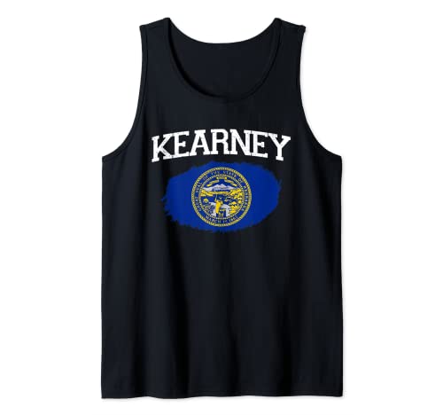 Kearney NE Nebraska Drapeau vintage pour homme et femme Débardeur
