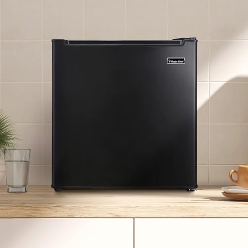 Image of Magic Chef 1.7-cu. ft. Mini Fridge in Black, Small Compact All Refrigerator with No Freezer for Bedroom, Apartment, Dorm Room, Office