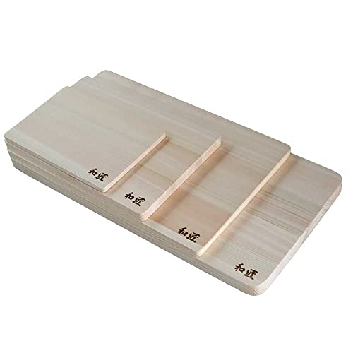 Tabla de cortar WASHO Hinoki Ciprés japonés premium, pequeña, marrón miniatura 5