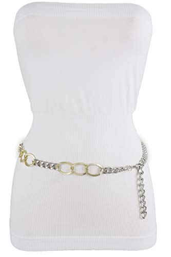 TFJ Women Fashion Silver Metal Chain Gold Links Belt Waist Hip Plus Size XL XXL4